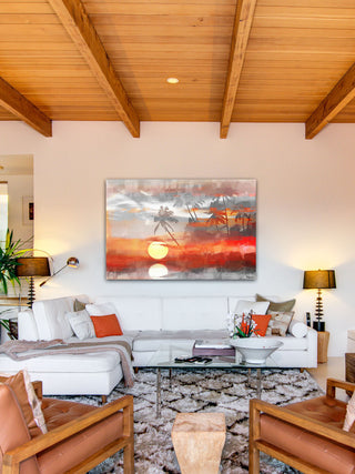 "Reflective Sun" Print on Canvas, 30"x20"