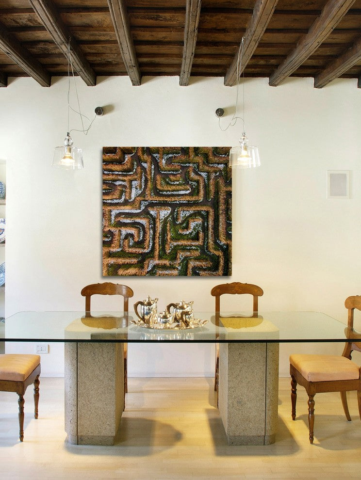 "Earth Maze" Print on Canvas by Karolis Janulis