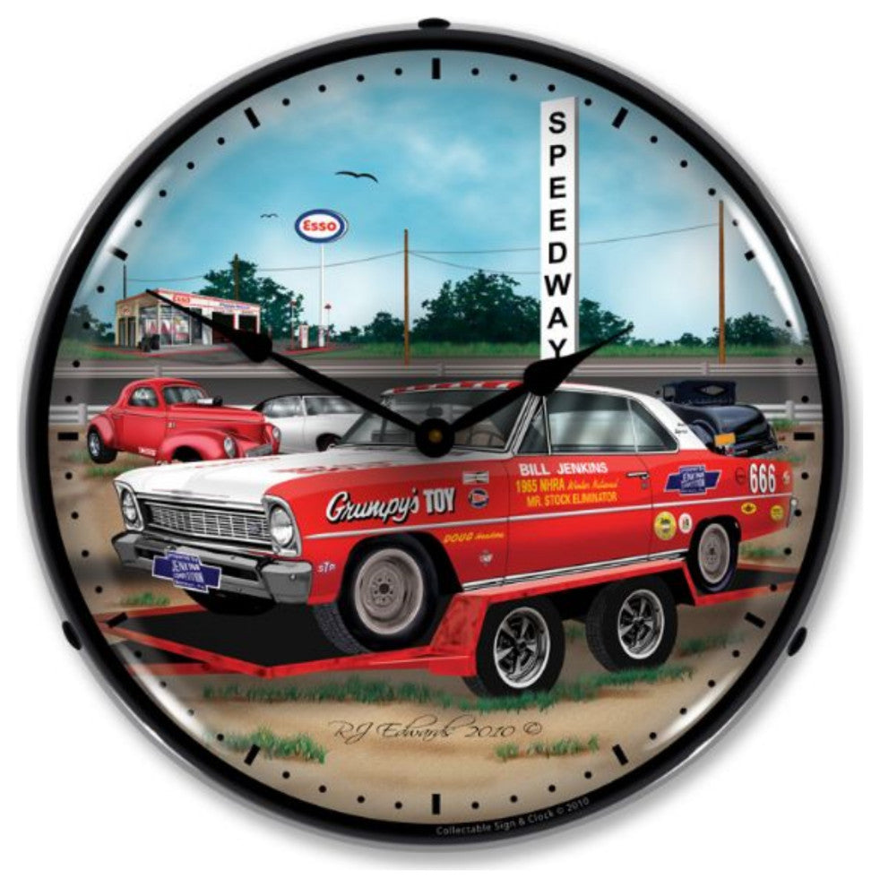 GMRE908225 1967 Nova (red) Clock
