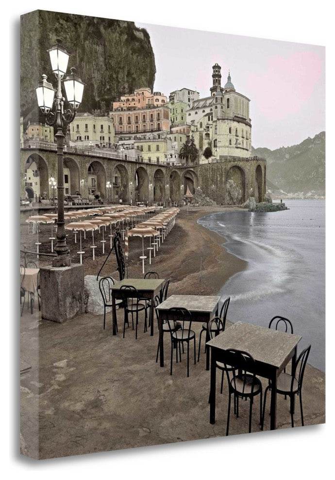 "Atrani Caffe - 5" By Alan Blaustein, Giclee Print on Gallery Wrap Canvas