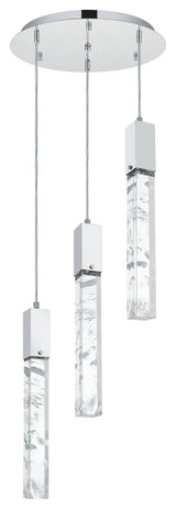 Home Living 16" Chandelier, Black