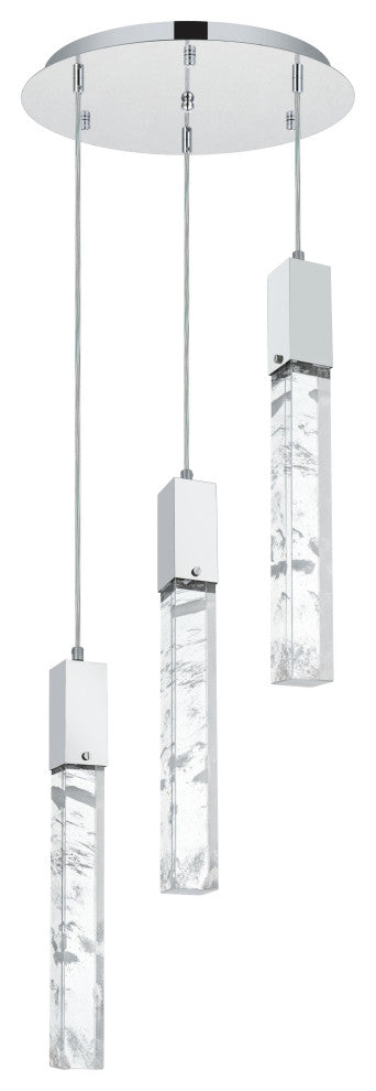 Home Living 16" Chandelier, Black