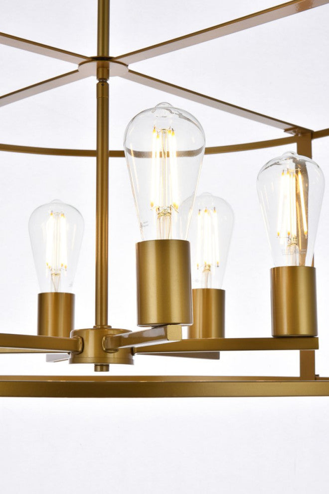 Ava 6-Light Pendant, Brass
