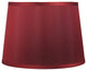 French Drum Lamp Shade, 12x14x10", Burgundy