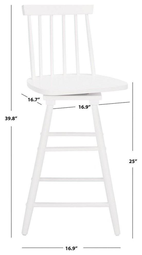 Safavieh Quai Swivel Counter Stool, White