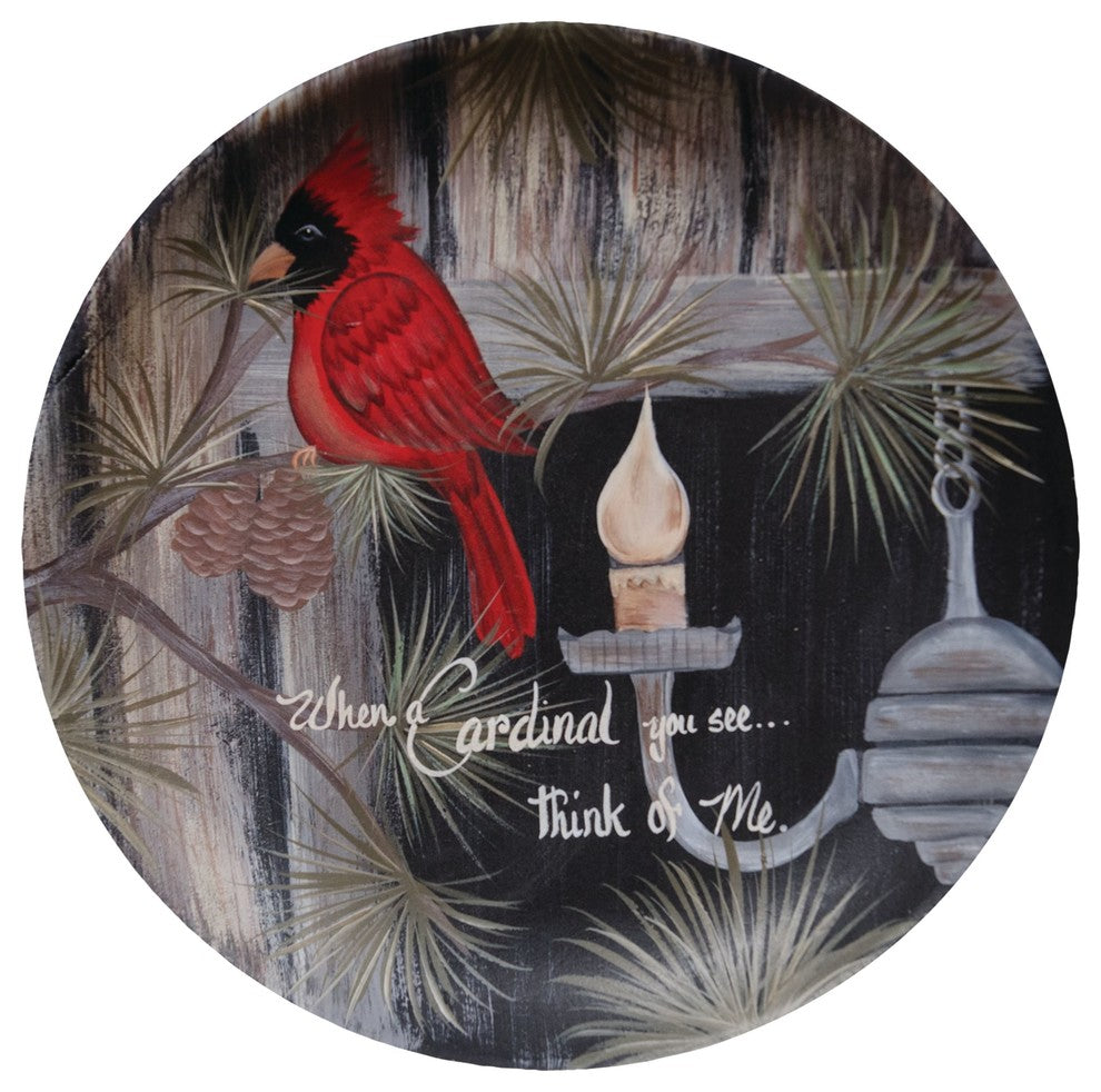 Cardinal You See Plate