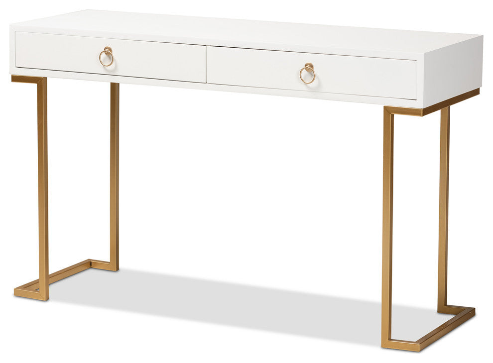 Nadene Contemporary Console Table, White