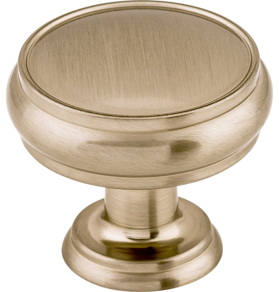 Top Knobs TK832 Eden 1-3/8 Inch Mushroom Cabinet Knob - Brushed Satin Nickel