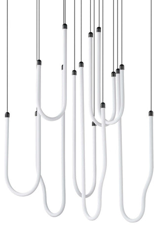 ET2 E24988 Soleil 36"W Multi Light Pendant - Black