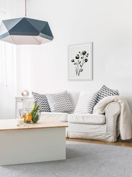 "Winter Flowers II" Framed Painting Print, 30"x45"