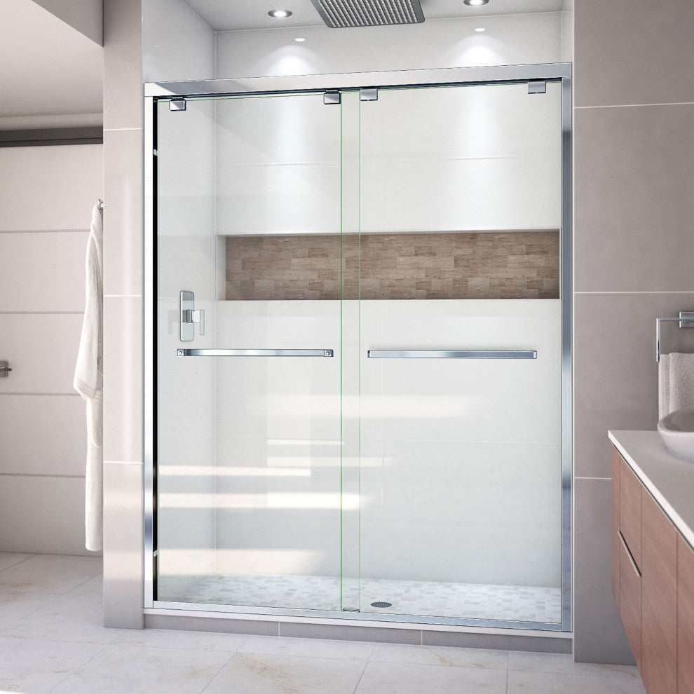Encore 56-60"x76" Bypass Sliding Shower Door, Chrome