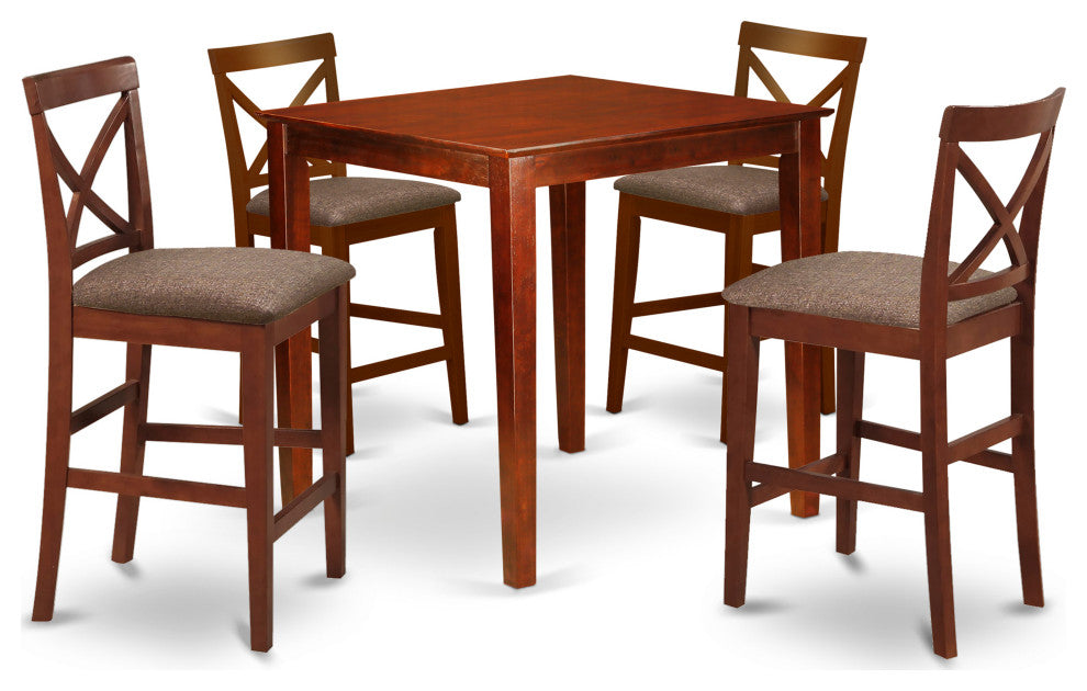 5 Pc Counter Height Dining Set -Gathering Table And 4 Counter Height Chairs