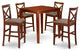 5 Pc Counter Height Dining Set -Gathering Table And 4 Counter Height Chairs