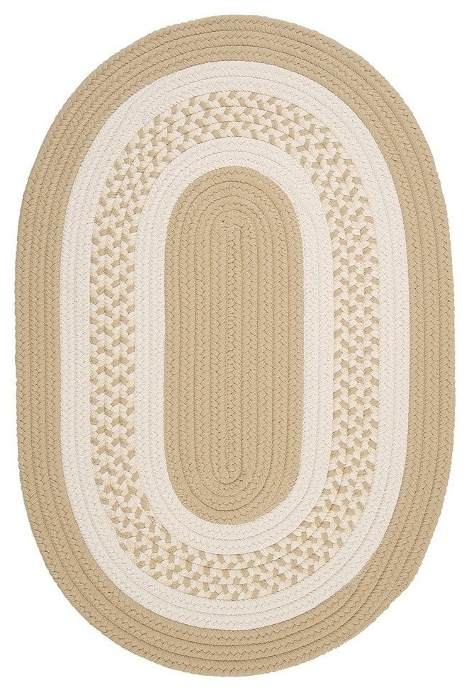 Colonial Mills Crescent NT81 Linen Indoor/Outdoor Area Rug, Oval 8'x11'