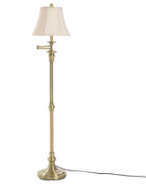 Swing Arm Floor Lamp Menlo Bronze, Antique Brass