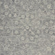 8??Round Gray Floral Finesse Area Rug