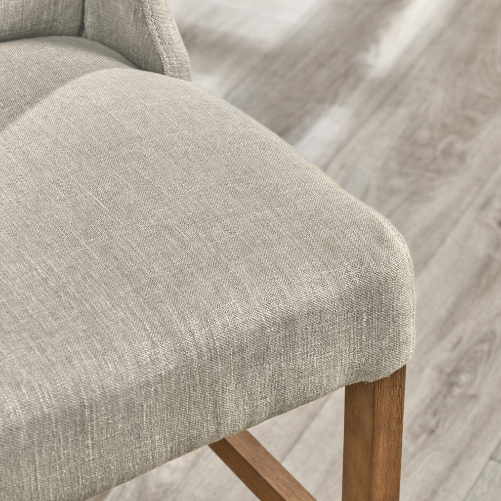 Home Karla Tufted 24" Counterstool by Kosas Home, French Beige