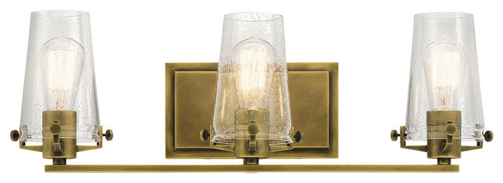 Bath 3-Light, Natural Brass