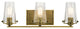 Bath 3-Light, Natural Brass