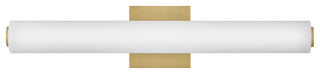 Lark Marti 22.75" LED Bath Bar Vanity Light, Etched White Glass+Lacquered Brass