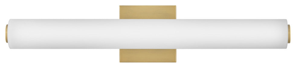 Lark Marti 22.75" LED Bath Bar Vanity Light, Etched White Glass+Lacquered Brass