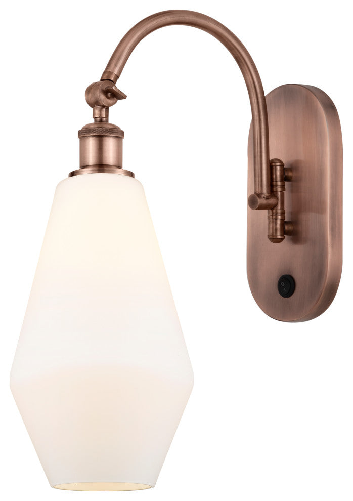 Innovations 518-1W-AC-G651-7-LED 1-Light Sconce, Antique Copper