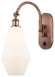 Innovations 518-1W-AC-G651-7-LED 1-Light Sconce, Antique Copper