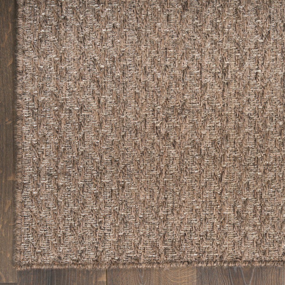 Nourison Tulum 9' x 12' Brown Outdoor Rug