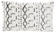 Mina Victory AA019 Throw Pillow, Black, 12"X20"
