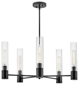 Lark Shea 28" Medium Single Tier Chandelier, Black
