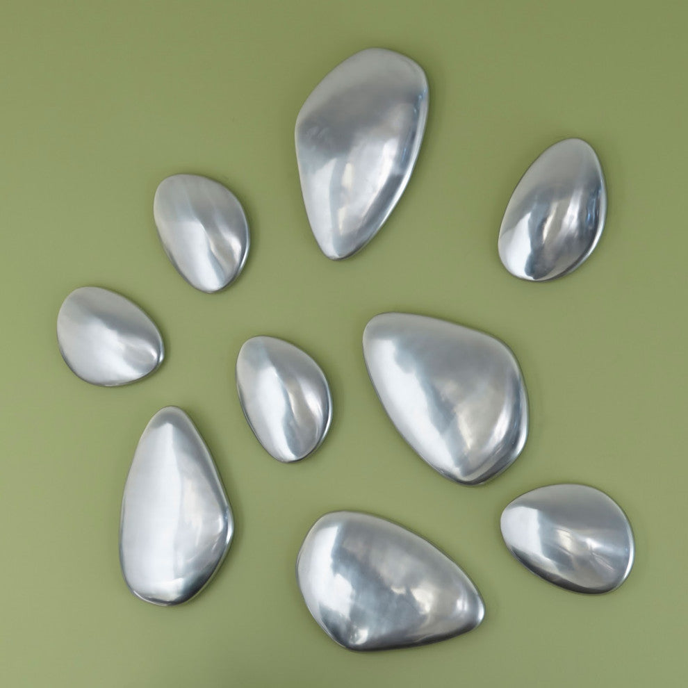 River Stone Wall Tile, Aluminum, Small
