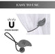 Magnetic Wooden Leaf Curtain Tiebacks, Gray, Pack of 1