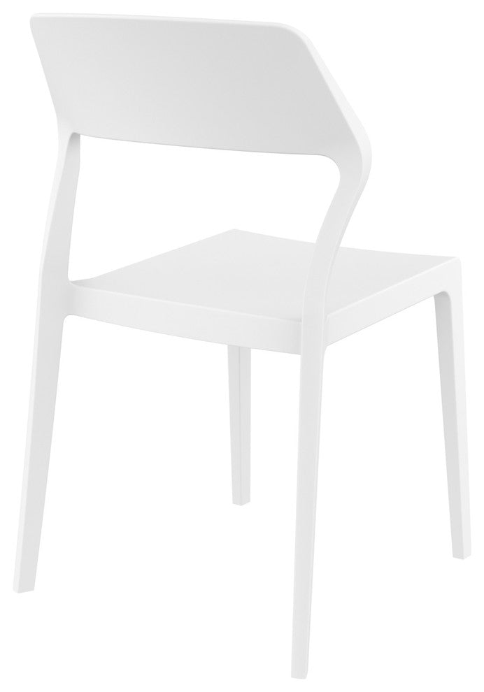 Snow Dining Chair, White, Set of 2
