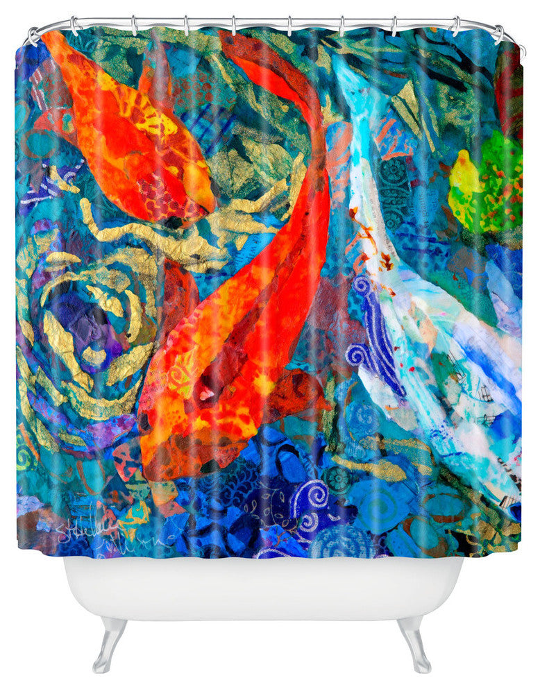 Elizabeth St Hilaire Nelson Koi Shower Curtain