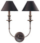 Jasper 2-Light Wall Sconce, Old Bronze