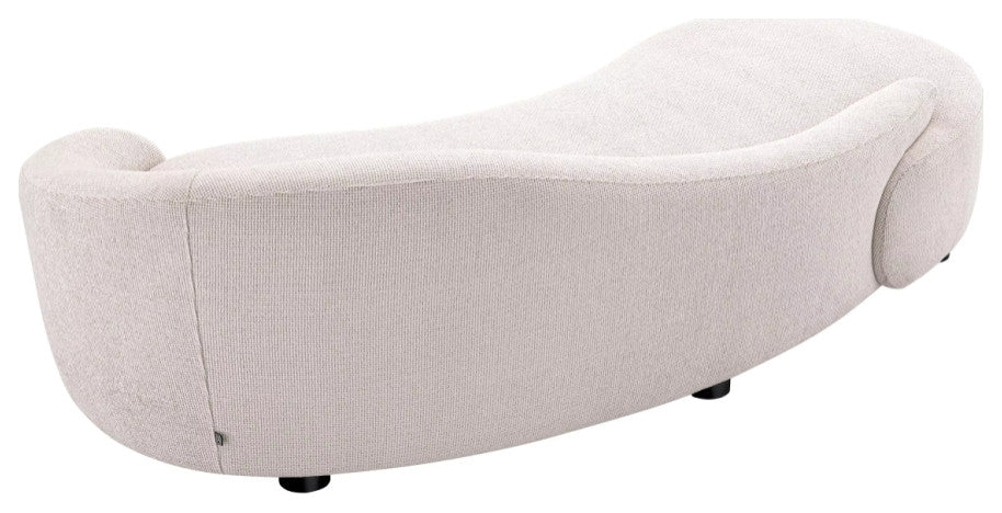 White Modern Curved Sofa | Eichholtz Rivolo
