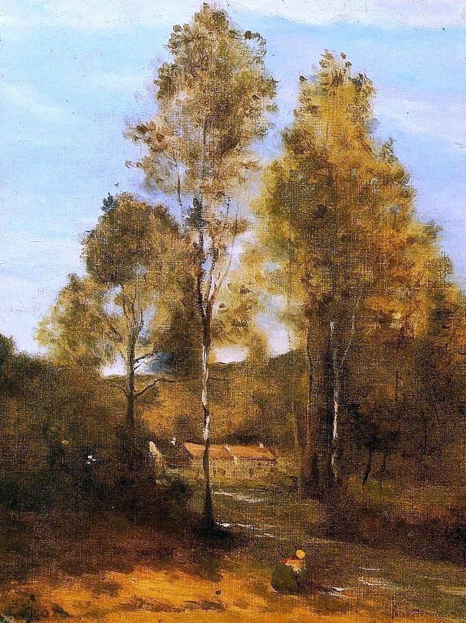Jean-Baptiste-Camille Corot Clearing in the Bois Pierre Wall Decal