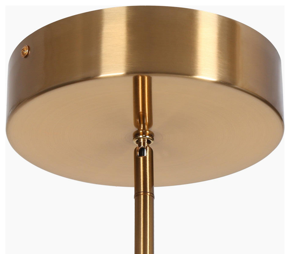 LNC 8-Light Polished Gold Candle Modern/Contemporary LED Indoor Chandelier