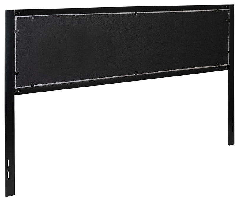 Melbourne Metal Upholstered Headboard Modern Headboard, Light Gray-King