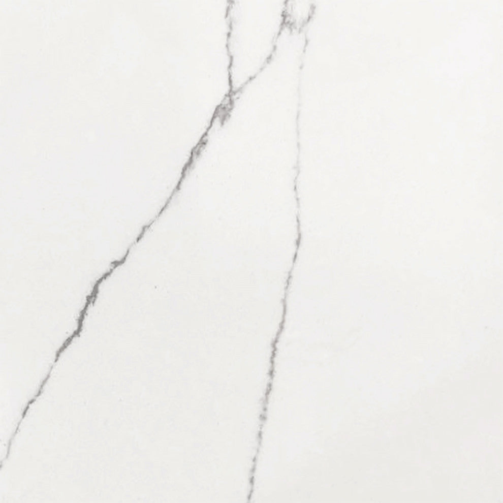 Terra Bathroom Vanity, Wallmount Walnut/Matte Black, 24", Calacatta Quartz Top