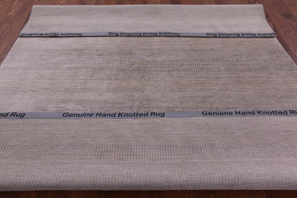 Wool and Silk Savannah Grass Handmade Rug 8' 0" X 10' 2" Q11434