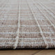 Okemah Jute and Ivory Wool Rug, 5'x7'