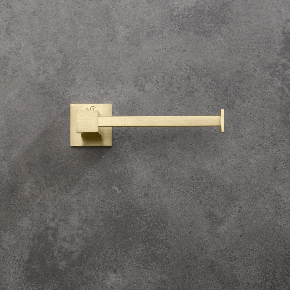 Cube Bathroom Tissue Holder KBA1502, Brush Gold