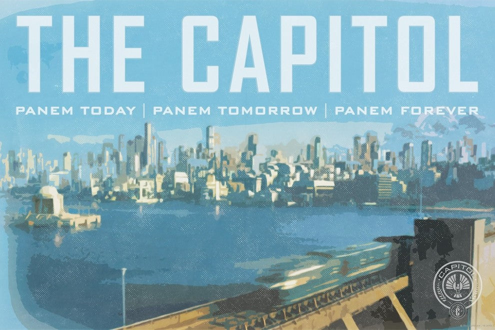 "Hunger Games Travel Poster" Painting Print on Wrapped Canvas, 60"x40"