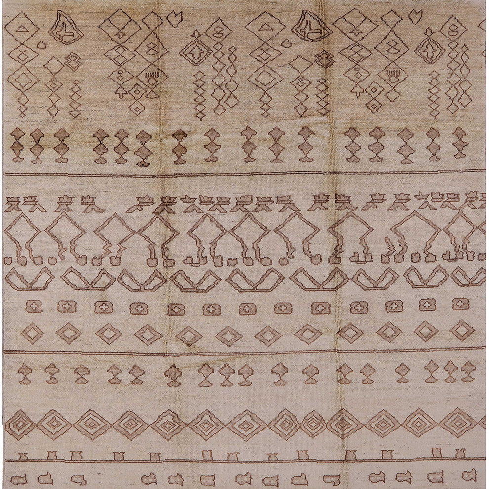 Ahgly Company Indoor Square Mid-Century Modern Area Rugs, 4' Square