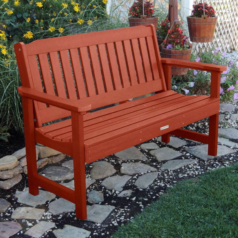 Lehigh Garden Bench, Rustic Red, 5''