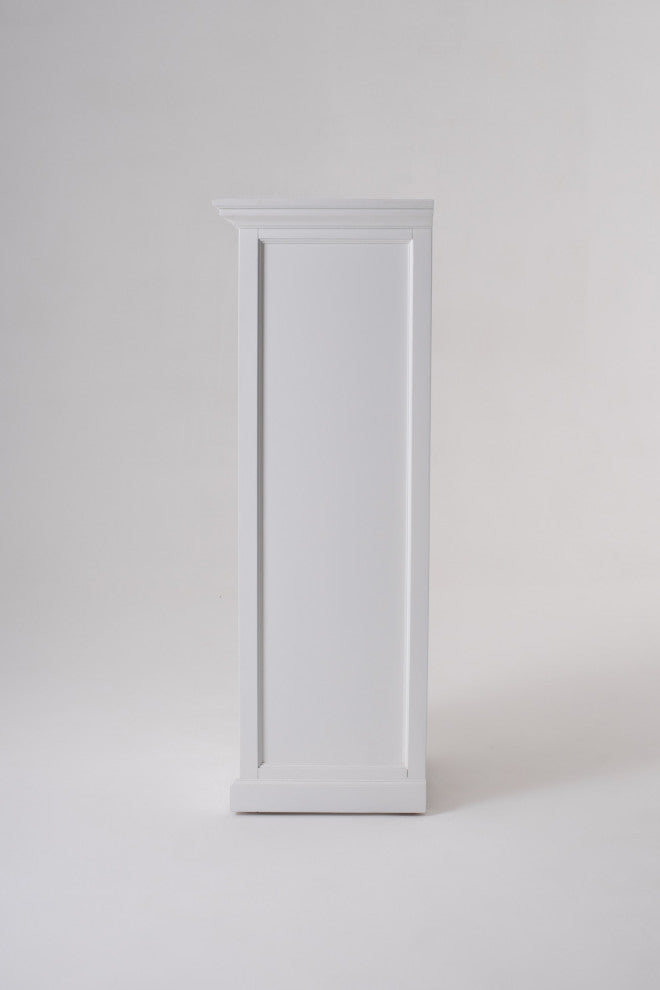 Classic White Storage Cabinet With Basket Set
