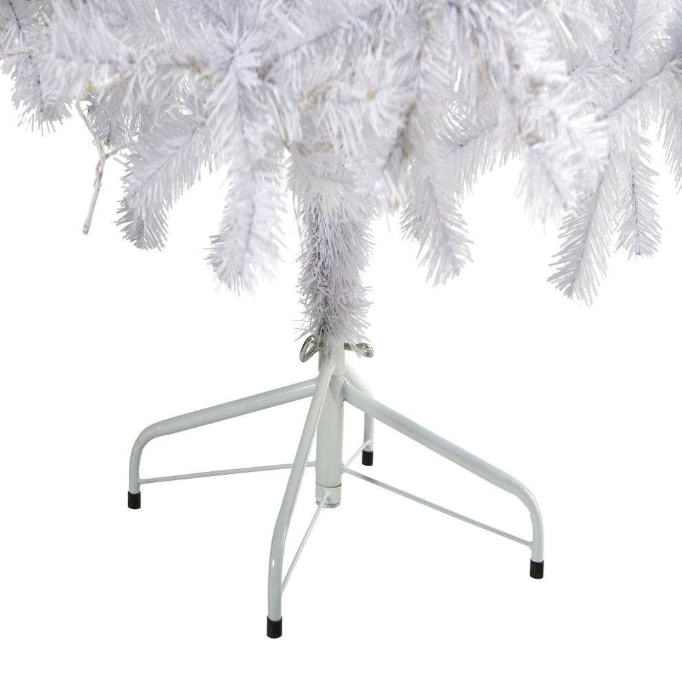 Nearly Natural 6' White Artificial Christmas Tree with 680 Bendable Branches