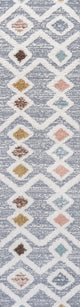 Monique Trellis High-Low Multi/Gray 2'x8' Runner Rug