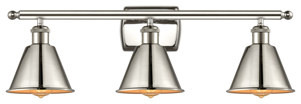 INNOVATIONS LIGHTING 516-3W-PN-M8 Smithfield 3 Light Bath Vanity Light